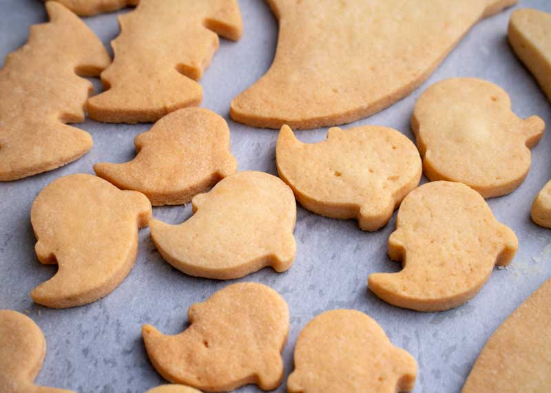 galletas fantasma de mantequilla Halloween