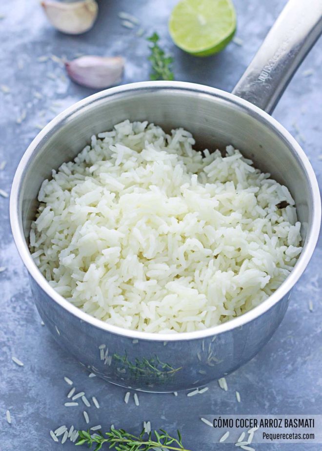 Arroz basmati con verduras (tradicional y en microondas) PequeRecetas