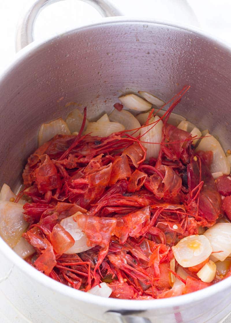 como hacer fumet de carabineros