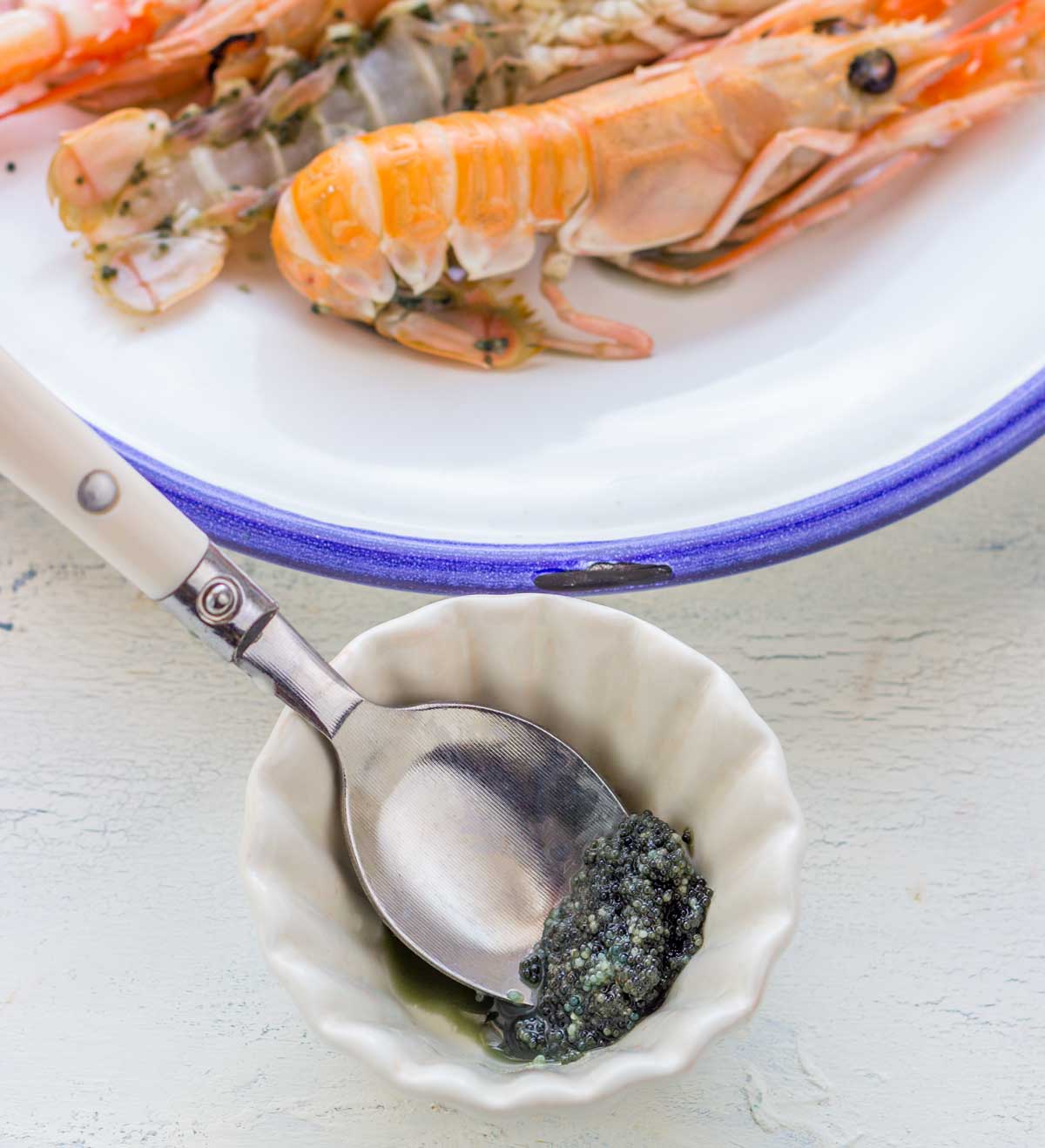 como hacer mantequilla de huevas de cigala