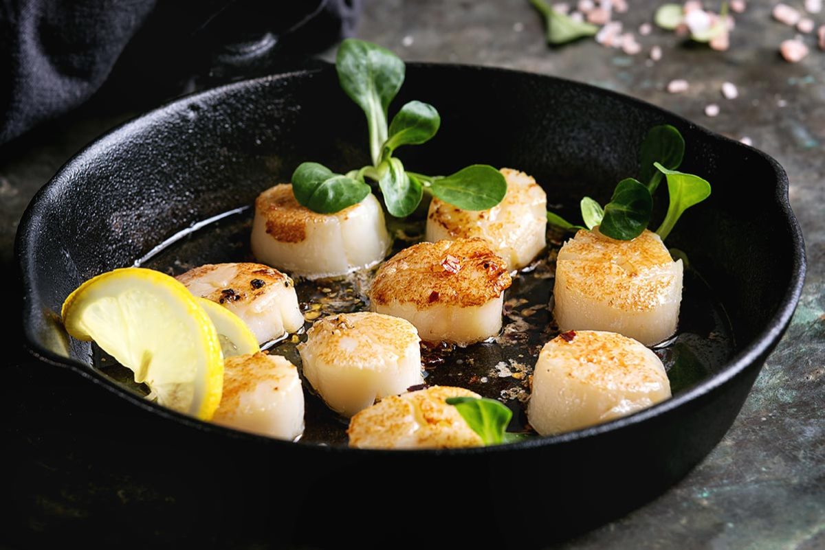 vieira a la plancha receta