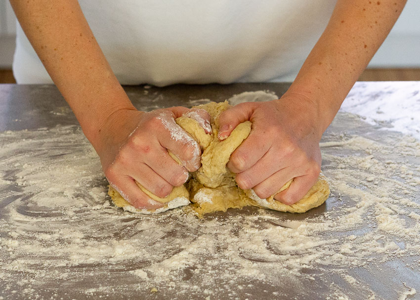 Amasado Stollen alemán