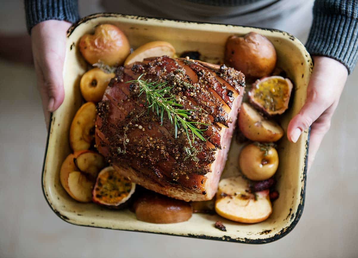 Receta jamón al horno