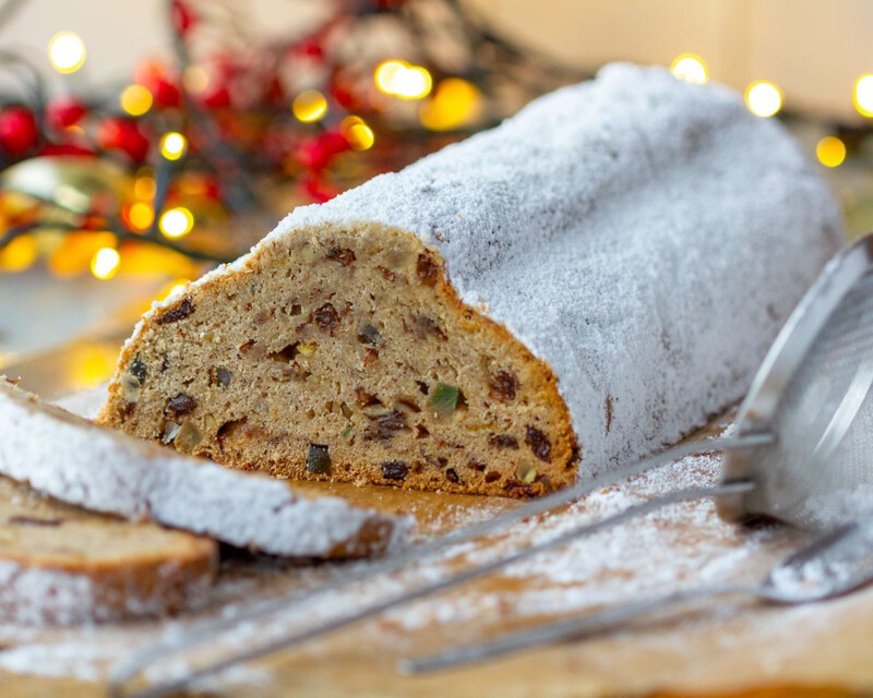 stollen pan navidad - Stollen (receta tradicional de pan de Navidad alemán) Stollen pan de Navidad alemán