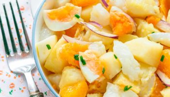 ensalada de bacalao y naranja