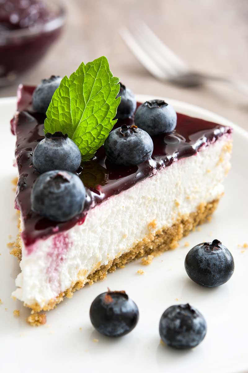 como hacer tarta de queso con mermelada de arandanos sin horno