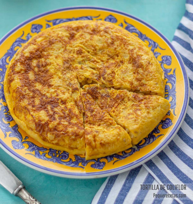 como hacer tortilla de coliflor - Tortilla de coliflor fácil y ligera Como hacer tortilla de coliflor