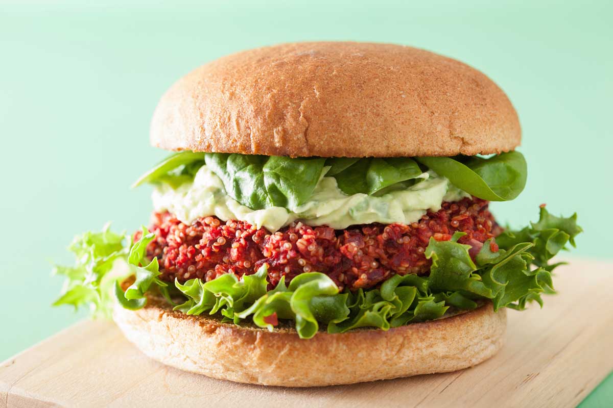 hamburguesa de quinoa casera