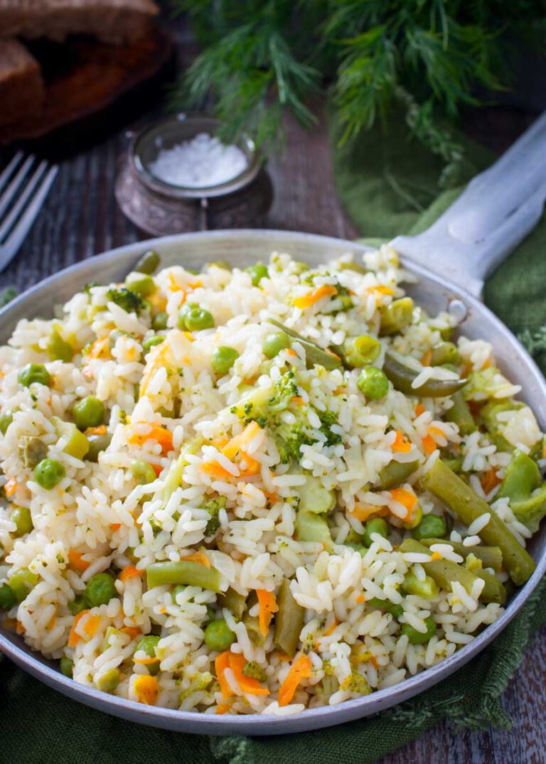 Arroz con verduras (6 recetas fáciles y ligeras) - PequeRecetas