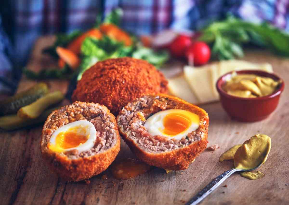 como tomar huevos escoceses