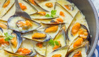 mussels with cream and white wine recipe