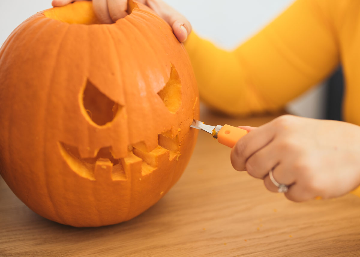 como decorar calabaza de Halloween