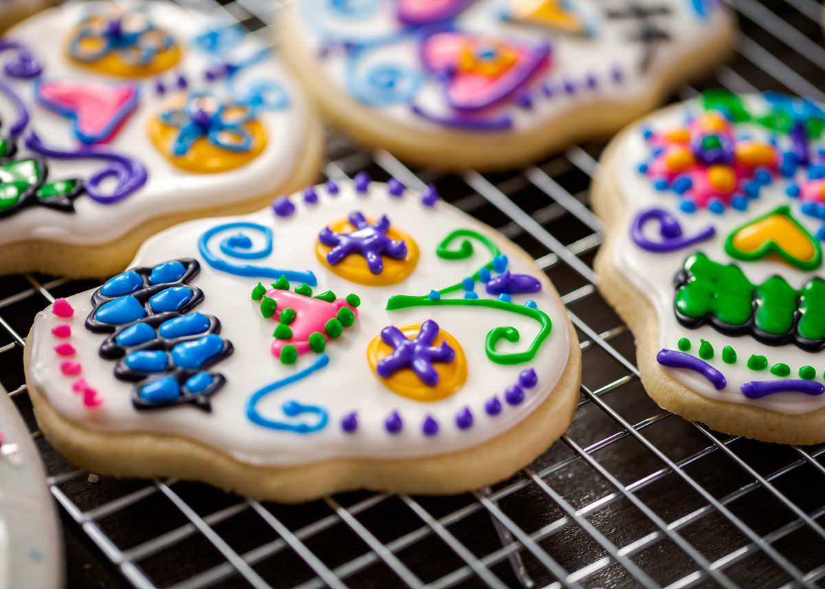 como hacer galletas de calaveras de azucar mexicanas