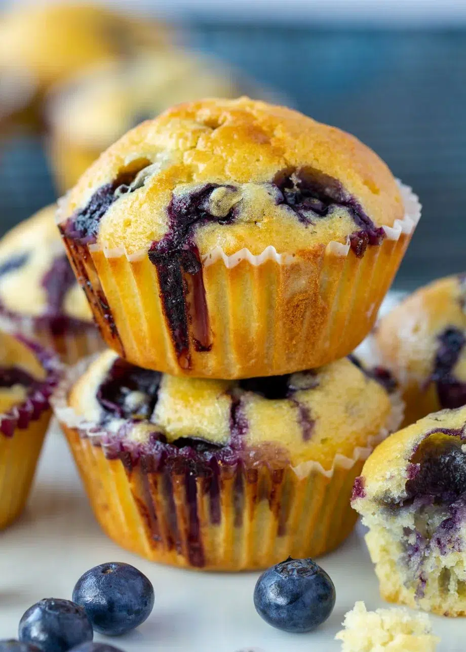 cómo hacer muffins con arándanos