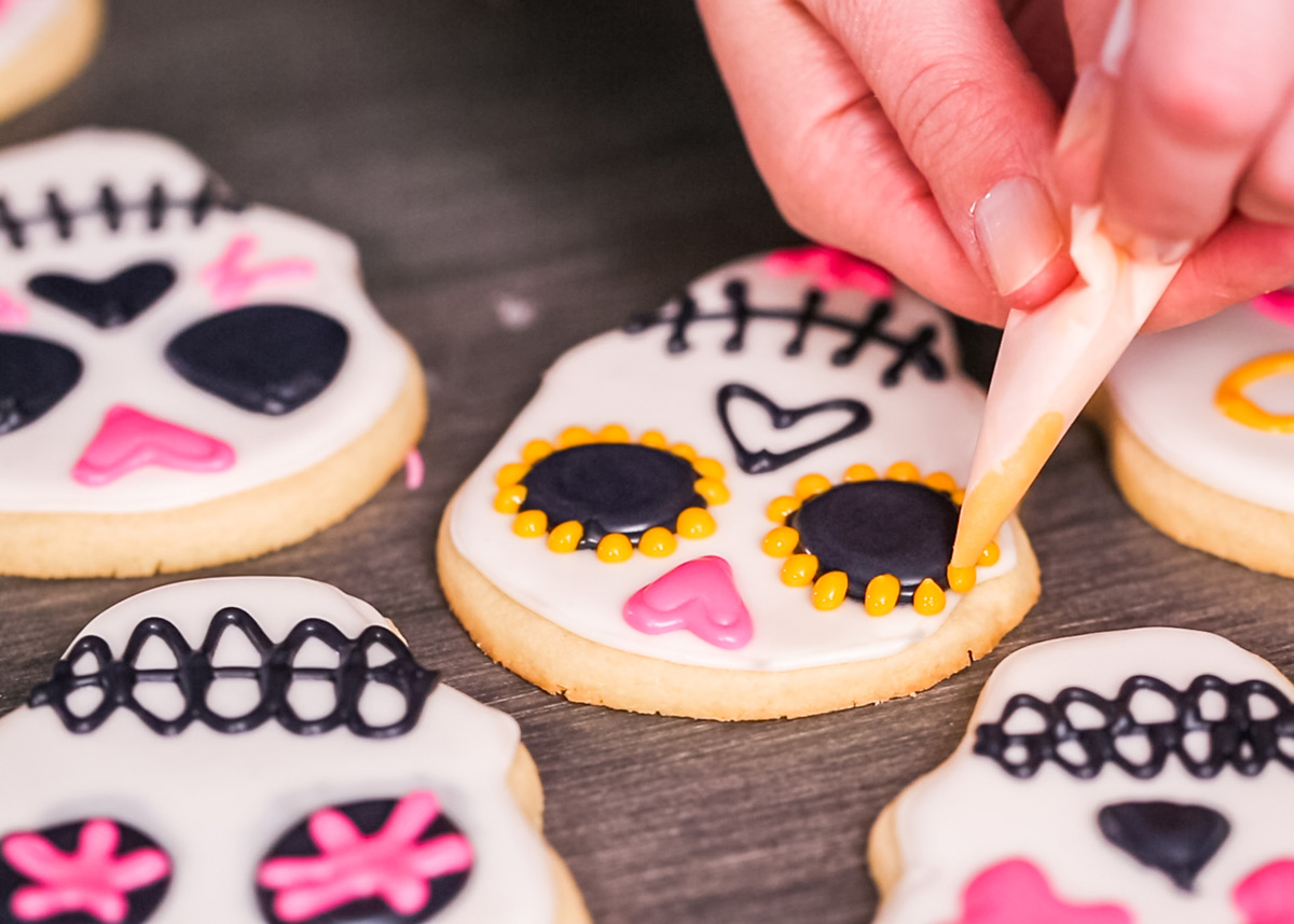 decoracion de galletas catrina mexicanas