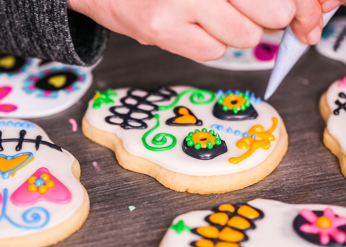 galletas de calaveras decoradas