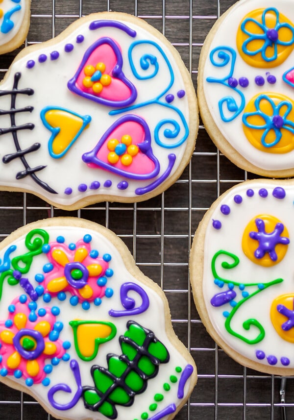 galletas de calaveras de azucar mexicanas