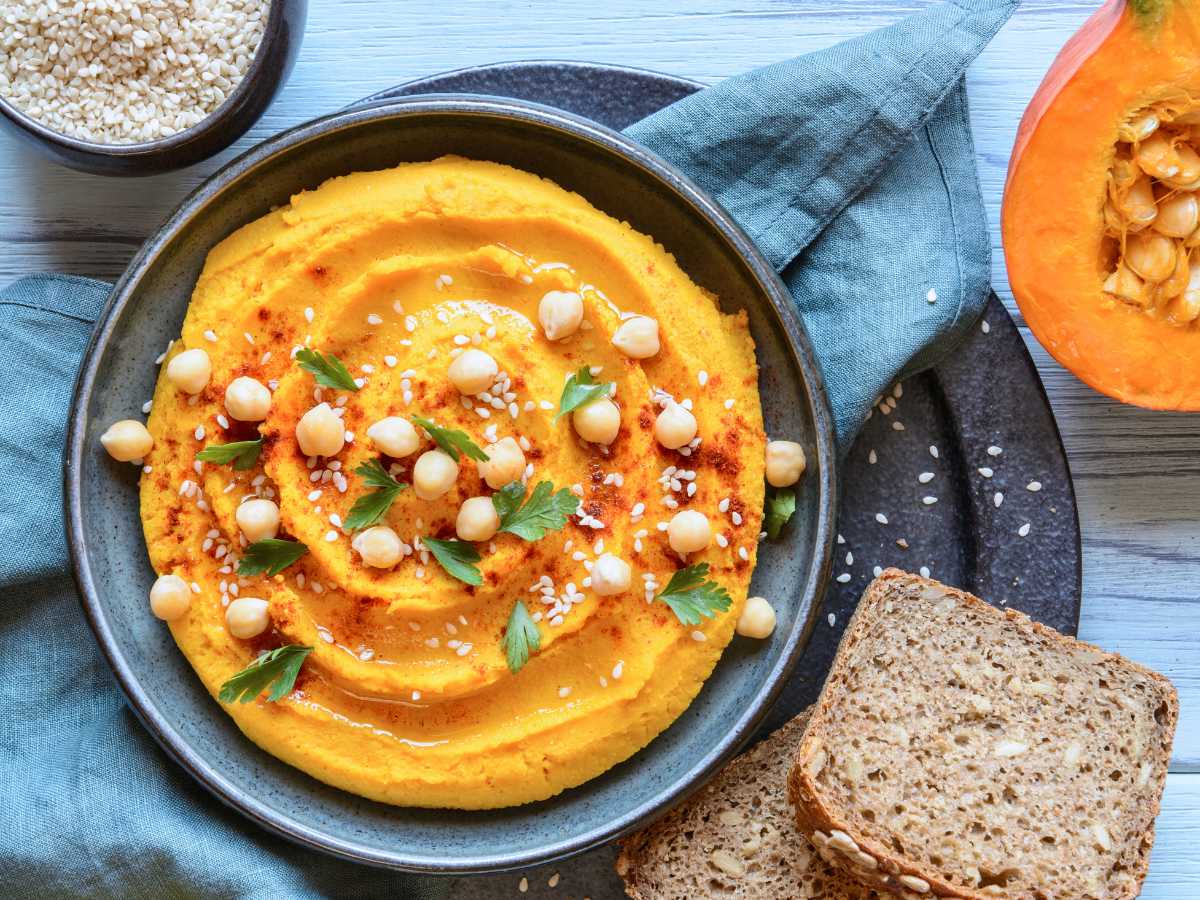 hummus de calabaza casero receta