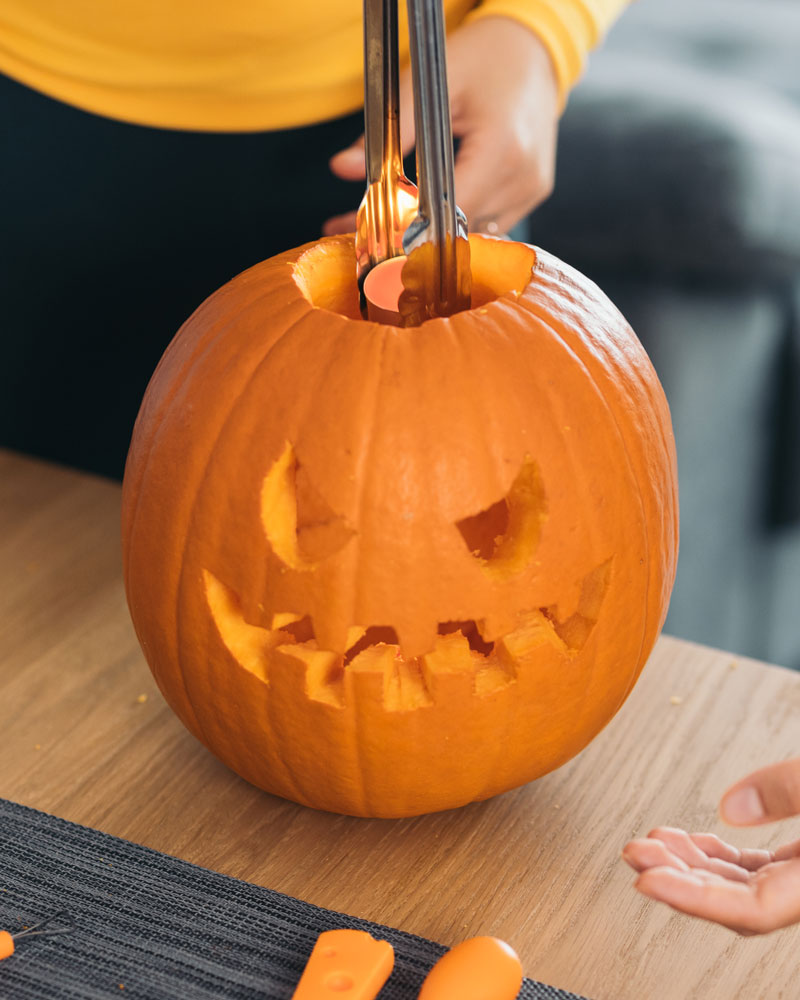 Iluminar Calabaza Halloween Para Decorar - Cómo Hacer Y Decorar Una Calabaza De Halloween De Forma Fácil