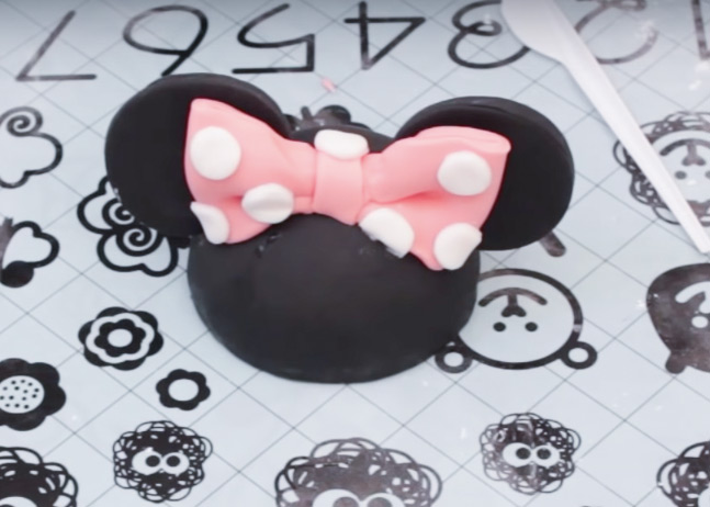 minnie de fondant para tarta