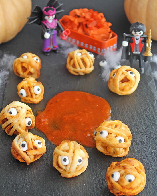 momias de albondigas receta