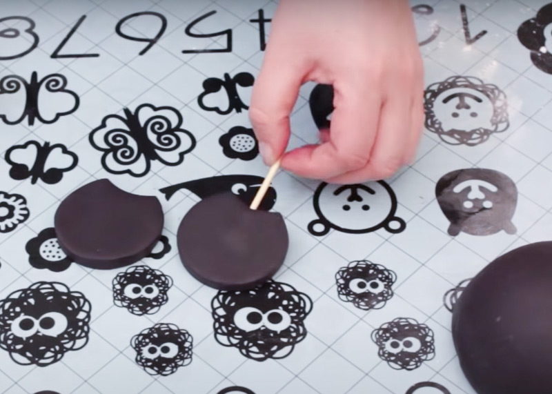 orejas de Minnie de fondant