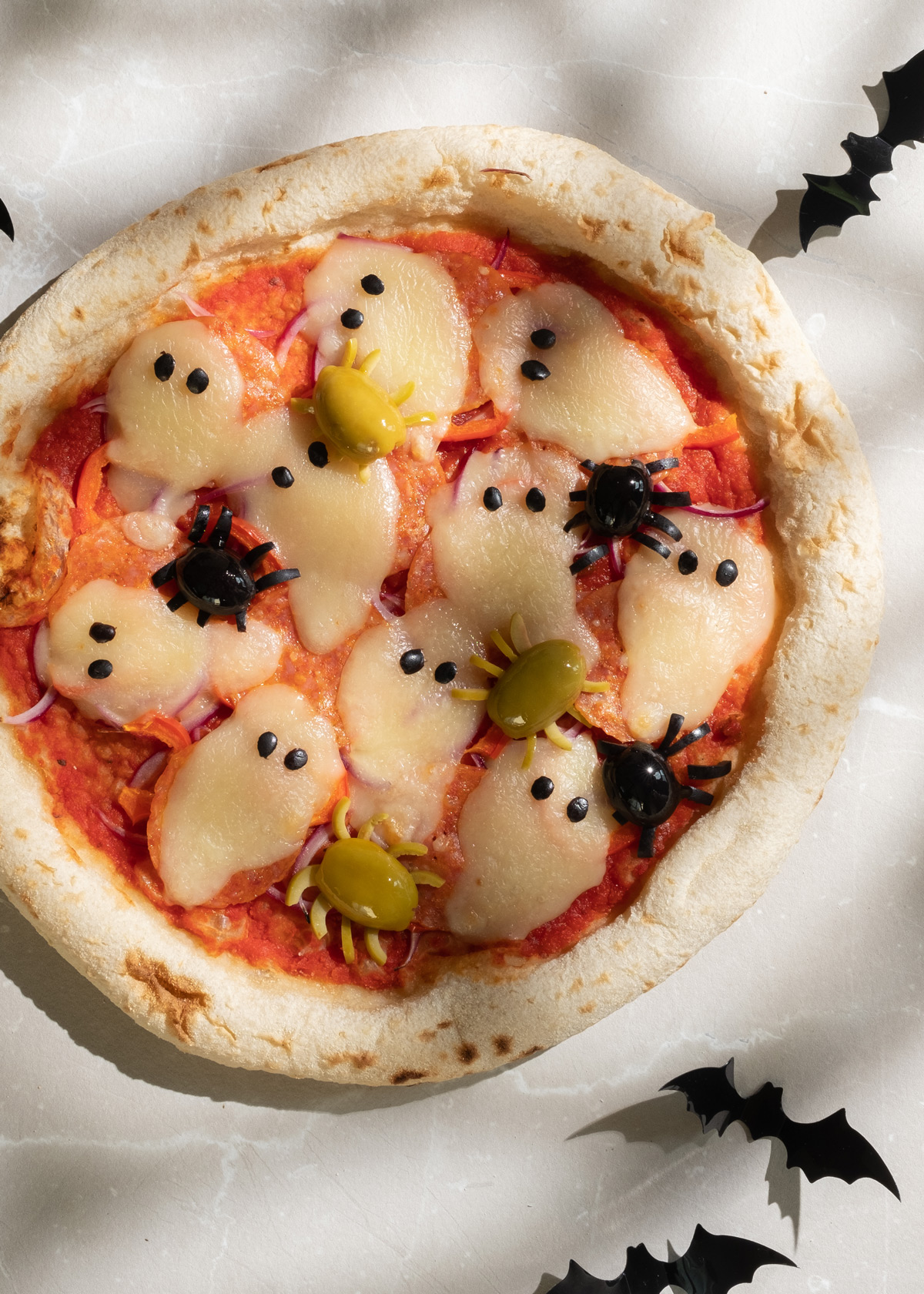 Pizzas Para Halloween Fantasma