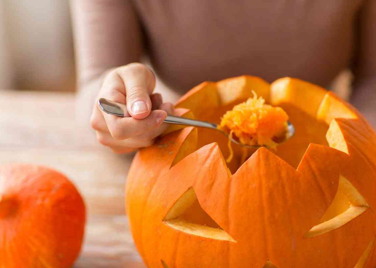 que hacer con los restos de calabaza de Halloween