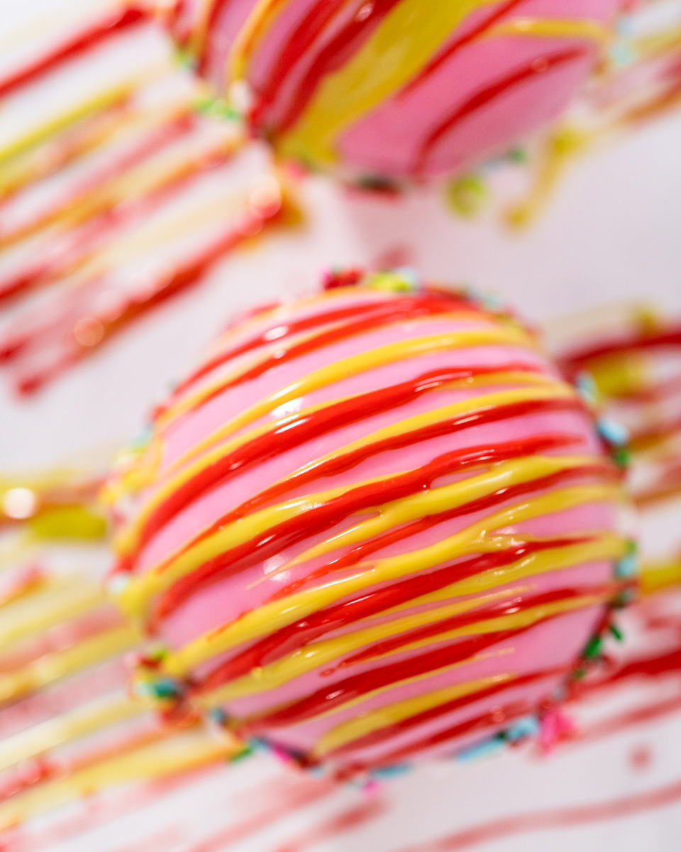 decorar bombas de chocolate