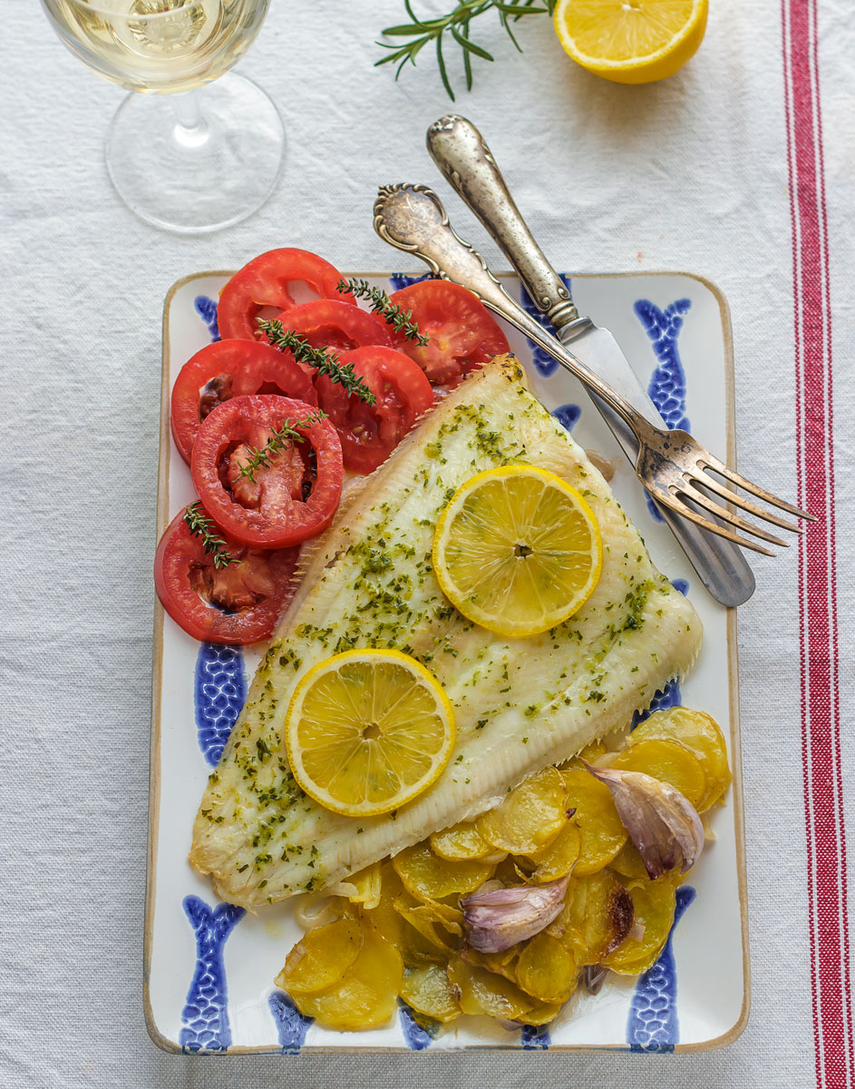 Lenguado Al Horno Con Patatas