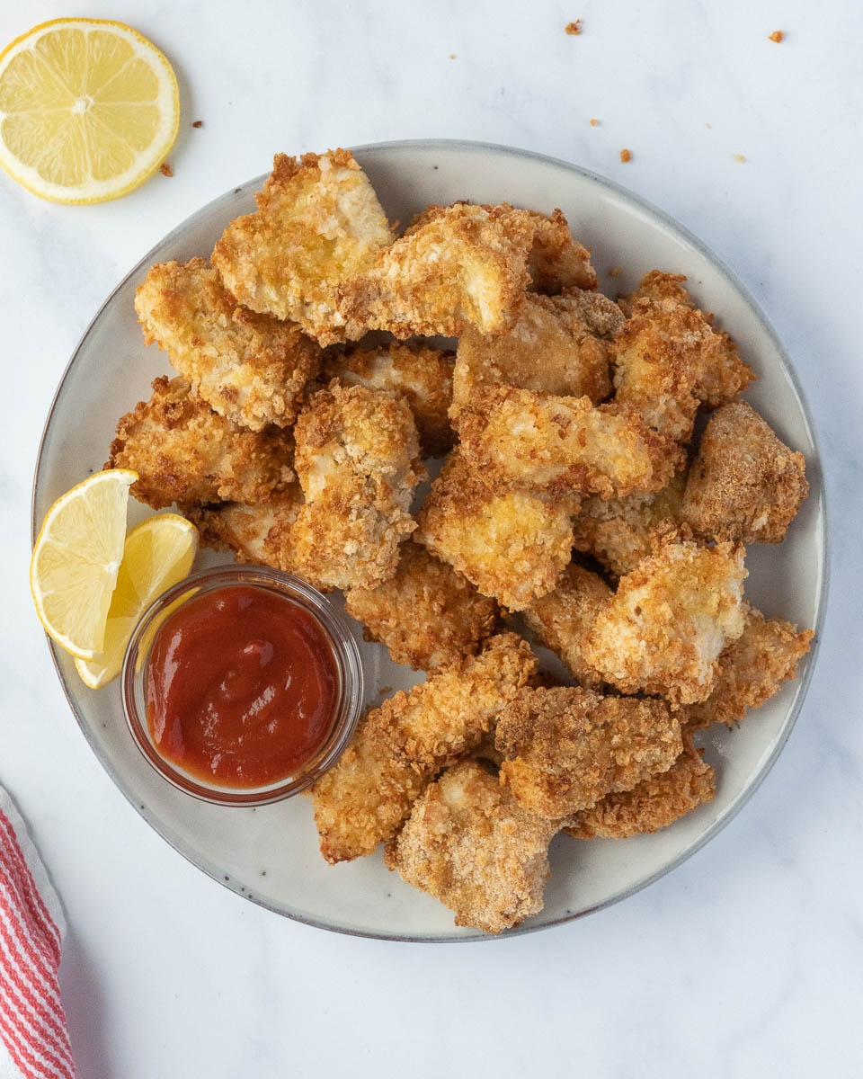 nuggets en freidora de aire