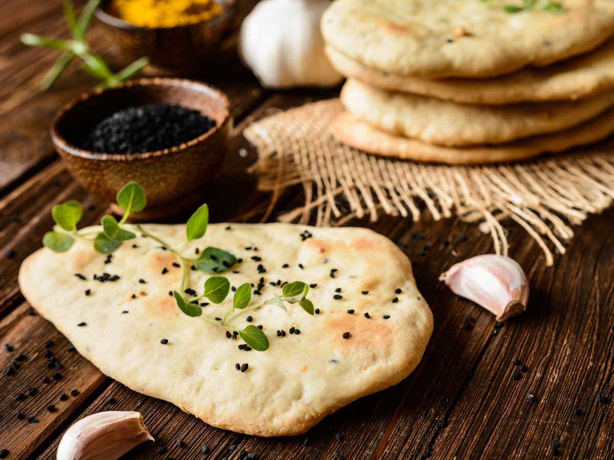 Pan Naan (receta fácil de pan plano indio)