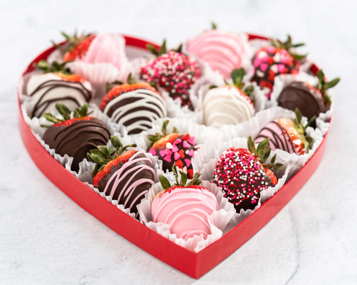 regalo fresas con chocolate San Valentin