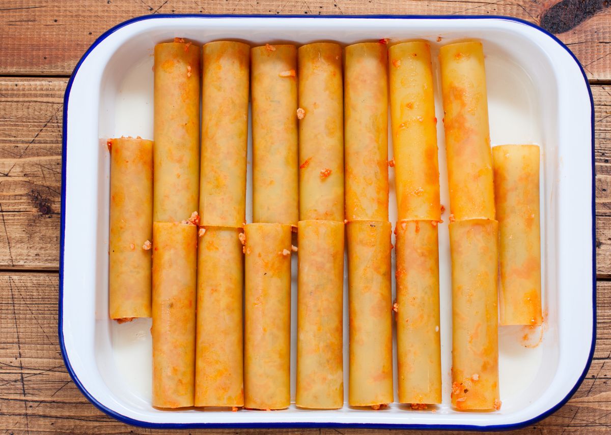 rellenar canelones de pasta