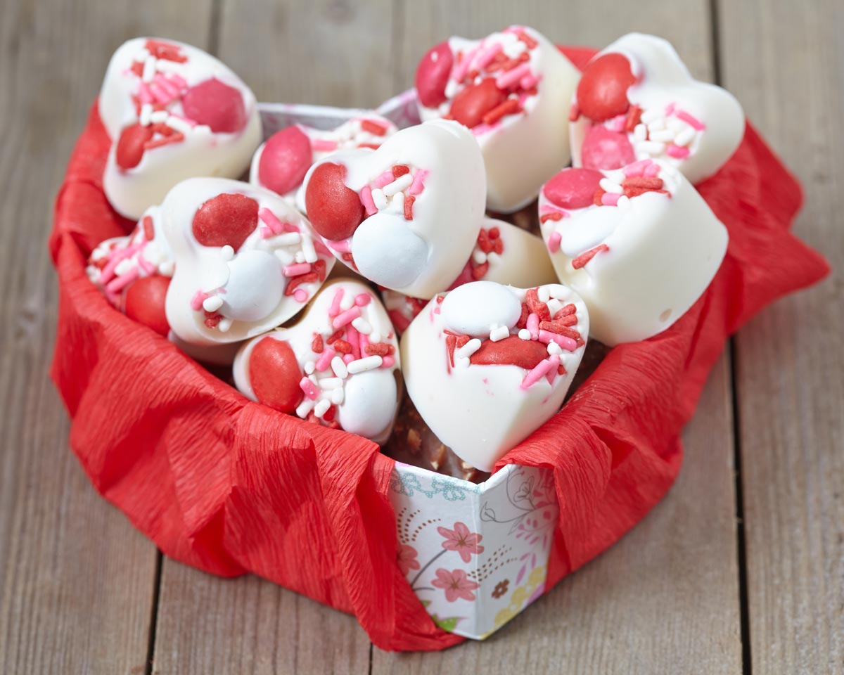 Bombones De Chocolate En Caja Para San Valentin - Bombones Caseros Para San Valentín