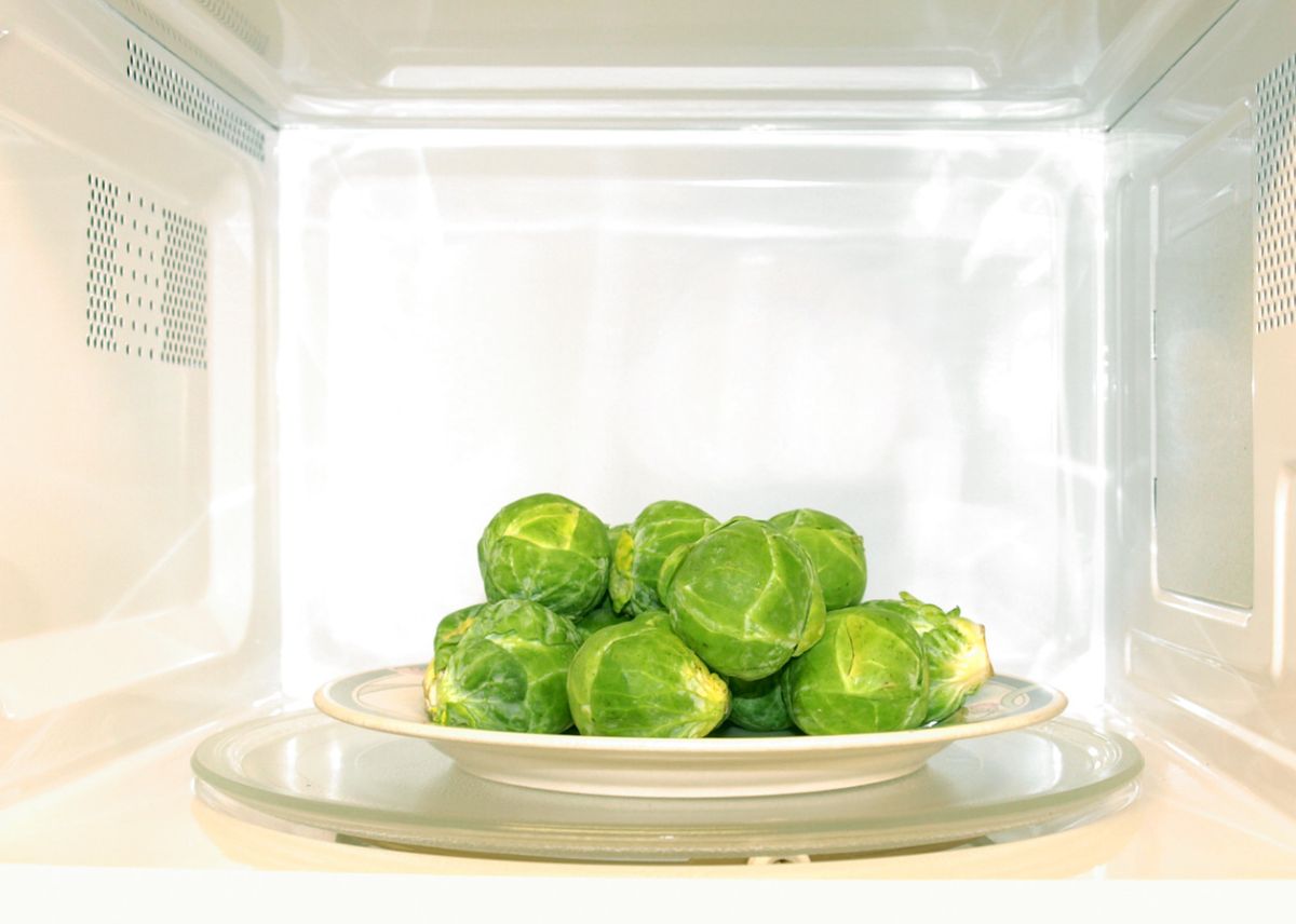 coles de Bruselas microondas