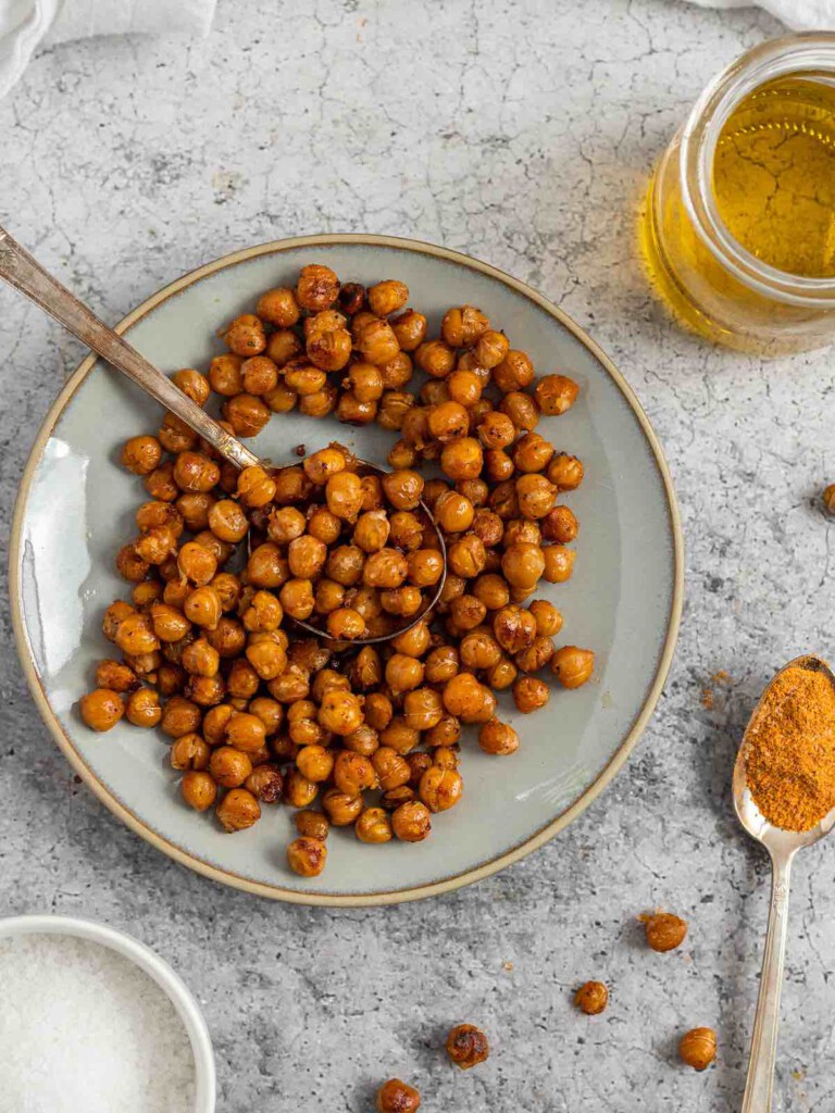 Garbanzos al horno crujientes PequeRecetas