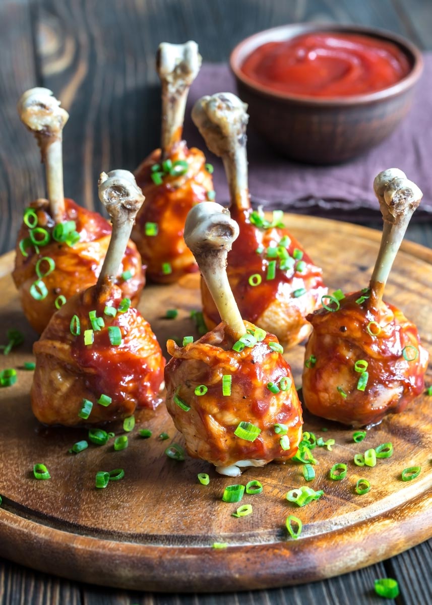 muslos de pollo en salsa barbacoa