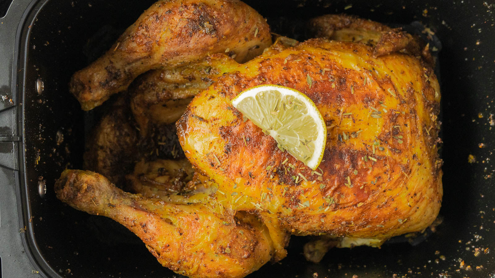 Pollo asado en freidora de aire