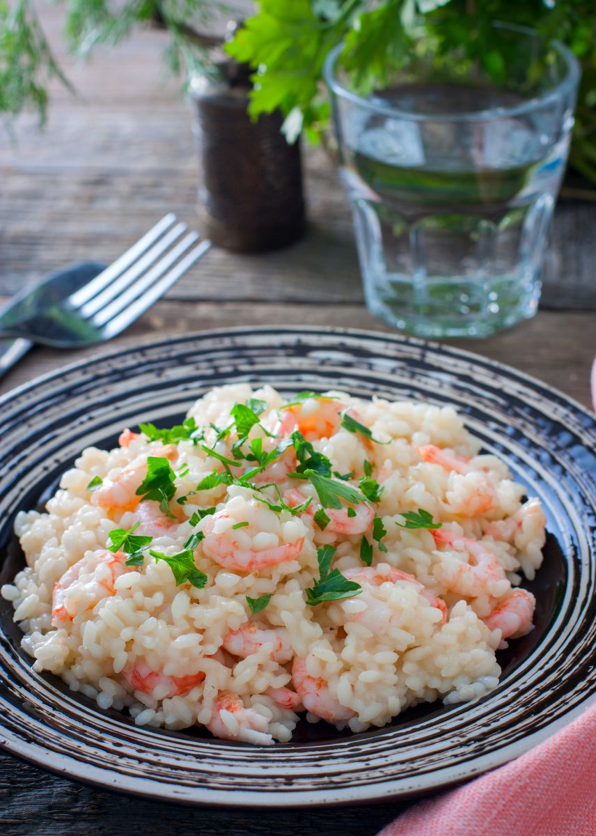 how to make prawn risotto