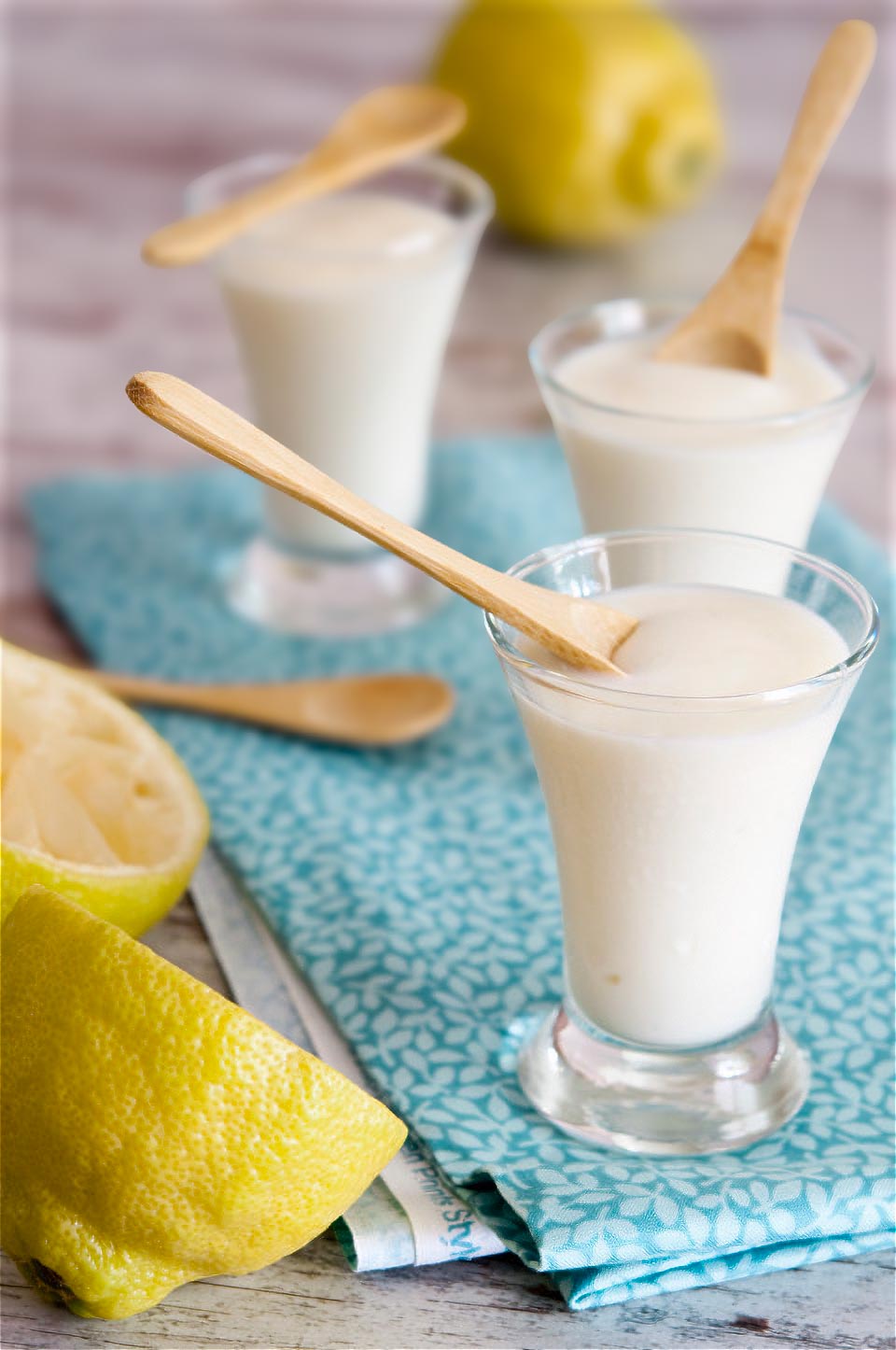 lemon cream with condensed milk