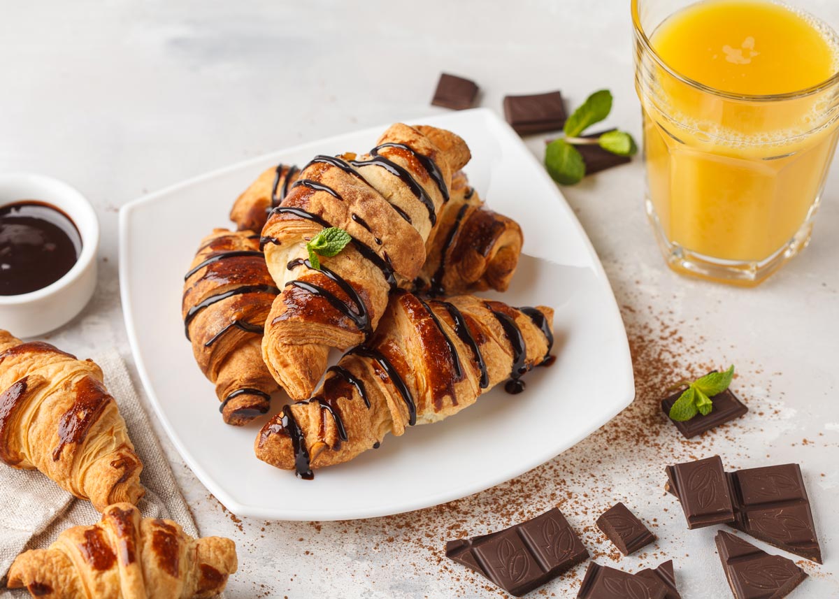chocolate filled croissant