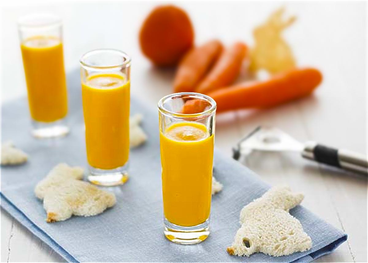 como hacer crema de zanahoria y naranja