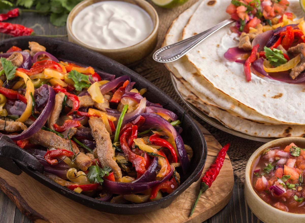 Fajitas de pollo Texmex