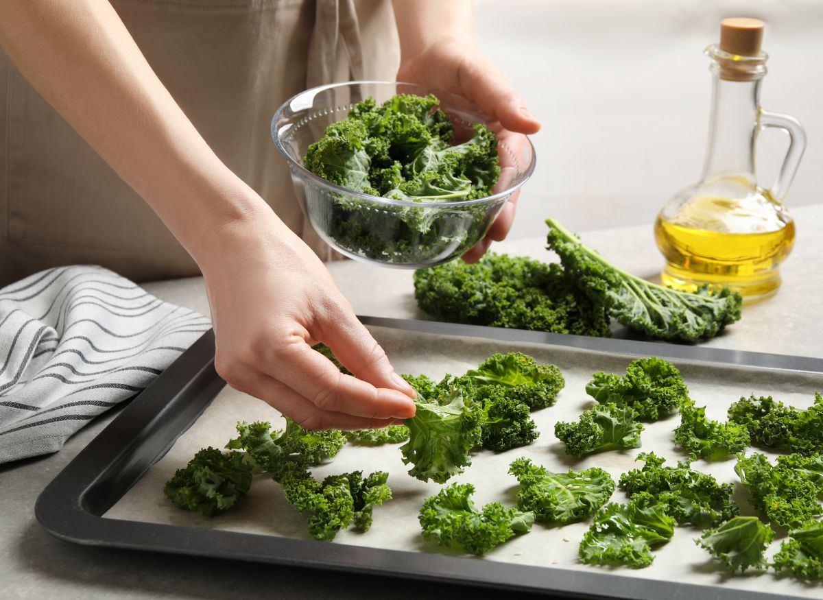 how to make baked kale