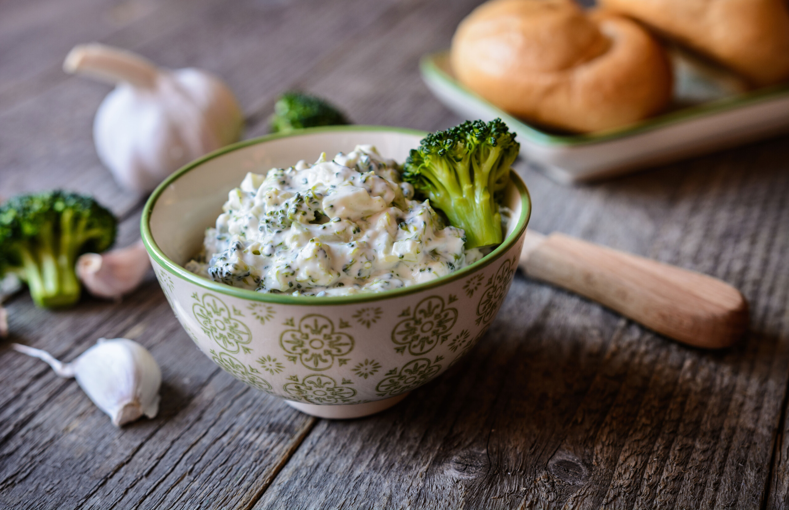 dip de brocoli con queso crema