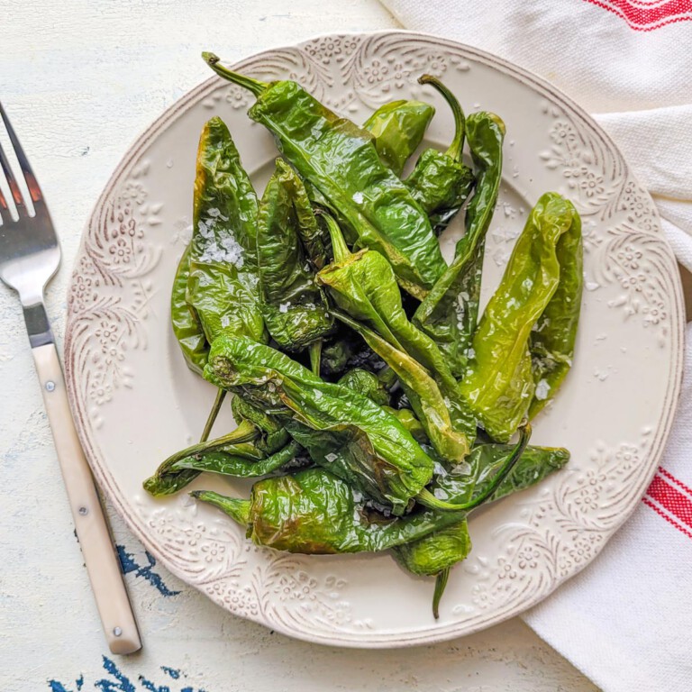 pimientos de padron en freidora de aire o airfryer receta y tiempos