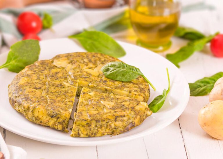 Tortilla de espinacas (2 recetas fáciles) PequeRecetas