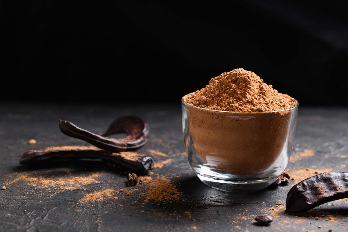 What is carob flour used for?