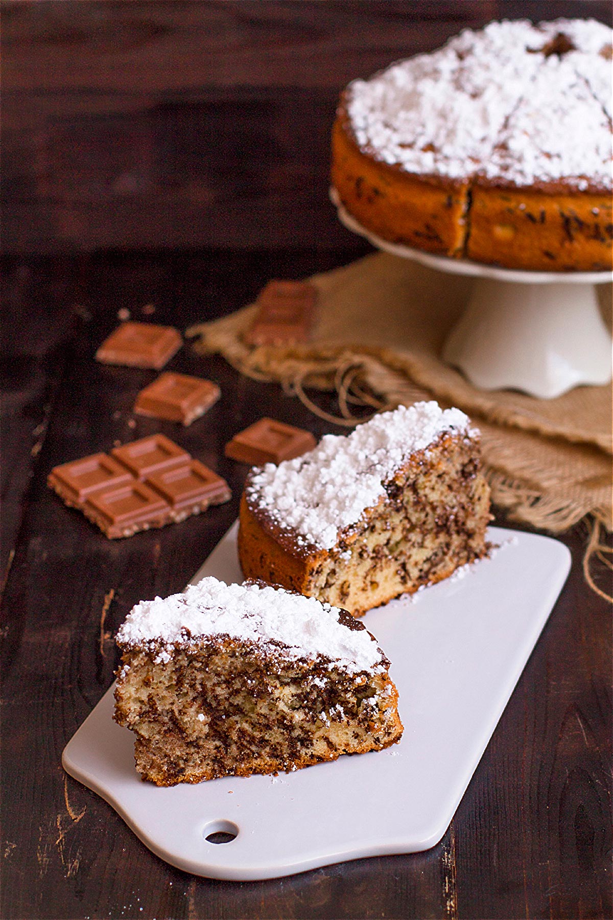 como hacer bizcocho con pepitas de chocolate